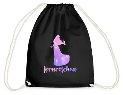 Produktbild von Spreadshirt JGA Frauen | Kornröschen Turnbeutel, One size, Schwarz