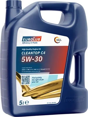 Produktbild von EUROLUB Motoröl CLEANTOP C4 5W-30 5 L
