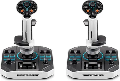 Immagine prodotto di Thrustmaster Sol-R 2 HOSAS Space Sim Duo Nero, Bianco Bastone di volo USB Analogico/Digitale PC