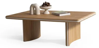 Obrázek produktu pro Elegantní hnědý dřevěný konferenční stolek v klasickém stylu