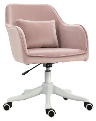 Produktbild von Vinsetto Massage Bürostuhl Drehstuhl mit Vibrationsfunktion Samt Rosa