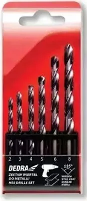 Immagine prodotto di Set di punte per metallo HSS 2-8 mm 6 pz.