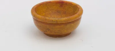Produktbild von Räucherschale, Weihrauchschale aus Specksten in Bernstein Ø 6,5 cm für Räucherkohle
