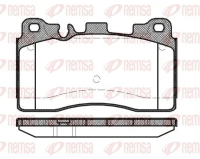 Produktbild von REMSA Bremsbeläge Satz Hinten Bremsklötze passend für MERCEDES-BENZ E-Klasse Limousine (W212) 1454.00