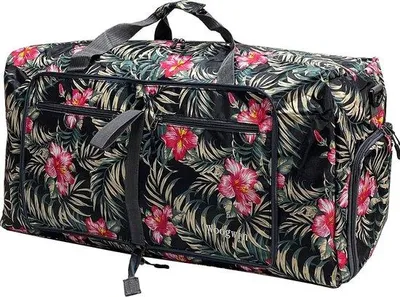 Immagine prodotto di Famanu Borsa da viaggio da 60 litri - Ampia borsa sportiva pieghevole con scomparto per le scarpe, impermeabile