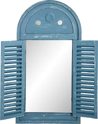 Image de Esschert Design Miroir Louvre bleu vieilli ; WD13