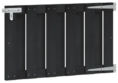 Produktbild von vidaXL Gartentor 100 x 60 cm WPC und Aluminium Schwarz