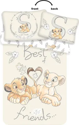 Zdjęcie produktu dla Pościel do łóżeczka Disney Lwi Król Best Friends baby 100x135, 40x60 cm