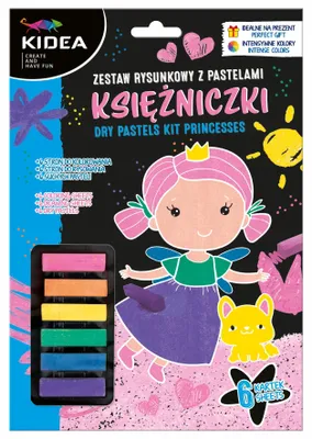Produktbild von KIDEA Prinzessinnen Pastell Zeichenset Malset für Mädchen