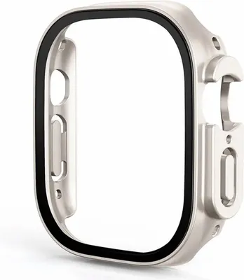 Produktbild von Stravo iWatch Ultra Hülle – Für Apple Watch Ultra 49 mm – HD-Displayschutz & TPU-Stoßschutz – Starlight