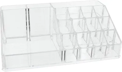 Productafbeelding van Transparante opbergorganizer voor cosmetica - Make-up organizer sorteertafel, afmetingen 223 x 127 x 8 cm.