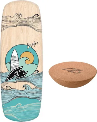 Zdjęcie produktu dla F2 Balance Board korek rolka półkula deska balansowa drewno dzieci dorośli surfing - Zawartość: Pill + półkula
