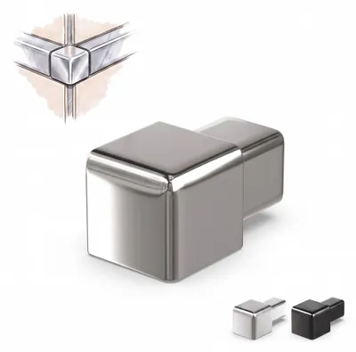 Produktbild von Dalsys Endstück Quadratprofil 12,5mm Edelstahl poliert