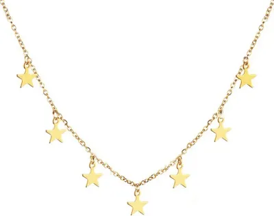 Produktbild von Elegante Stars Halskette – Golden für Damen KP26935