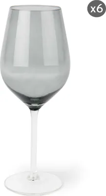 Produktbild von Excelsa Set Von 6 Gläser Color Wine Glas 50 cl Grau