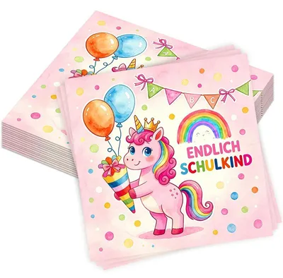 Immagine prodotto di Tovaglioli per la festa di inizio scuola, 40 pezzi, 33x33 cm, colorati, decorazioni per feste a tema scuola