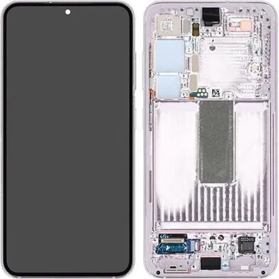 Produktbild von SMT - Original Dynamic AMOLED Display Touchscreen Bildschirm & Rahmen Lavender Pink für Samsung Galaxy S23 S911B & Werkzeug