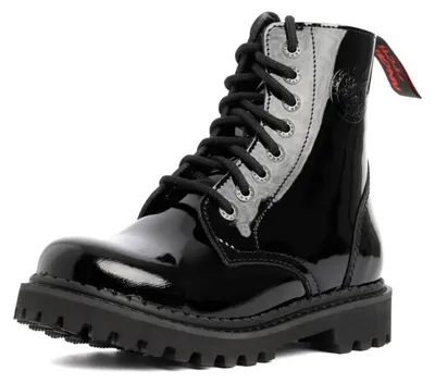Produktbild von Angry Itch Lederstiefel - 8-Loch Light Schwarz 37