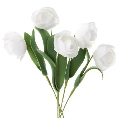 Produktbild von Weiße Rosen, 5 Stück – Dalprint