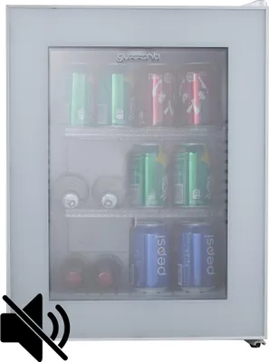 Obrázok produktu pre Guzzanti GZ 44GW, Minibar s mrazničkou, Voľne stojaci, Biela, Pravý, Sklo, 31 L