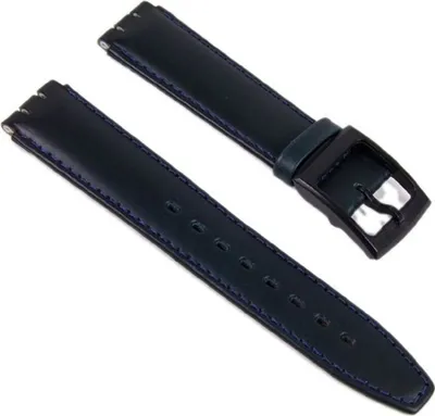 Produktbild von Minott Ersatzband Uhrenarmband Leder Band für Swatch 17mm Dunkelblau