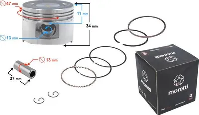 Immagine prodotto di Pistone per scooter da 80 cm³ (perno da 13 mm)