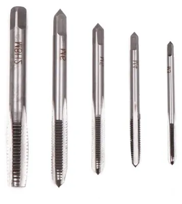 Productafbeelding van 5-delige set schroefdraadboren metrisch M3 M4 M5 M6 M8 voor machinaal schroefdraad