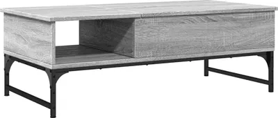 Produktbild von vidaXL Couchtisch Grau Sonoma 100x50x35 cm Holzwerkstoff und Metall
