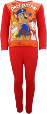 Produktbild von Paw Patrol Polar Fleece Kinder Jungen Pyjama – Rot / 92