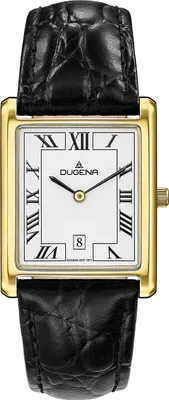 Produktbild von Dugena 4460726 Damen-Armbanduhr, Edelstahl-Gehäuse, Leder-Armband