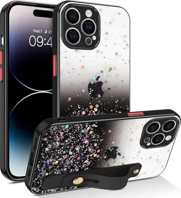 Image de Coque En Silicone Brillante Pour Apple Iphone 14 Pro Max + Support A2894