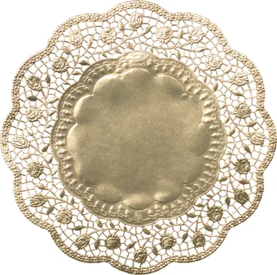 Image de Demmler - Dessous de tarte en papier Décor de panier de pâtisserie Or - Contenu 100 pièces, diamètre environ 17cm - 1791391001