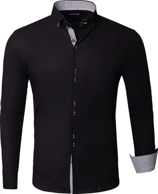 Produktbild von Reslad Herren Hemd Medford Langarm RS-7117 Schwarz L