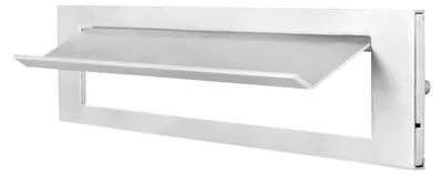 Produktbild von Briefeinwurf Aluminium nach außen öffnend  - Pro Stück