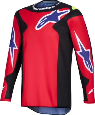 Obrázok produktu pre Dres FLUID GRID, ALPINESTARS (červená/čierna/fialová/fluorescenčná žltá, veľkosť M)