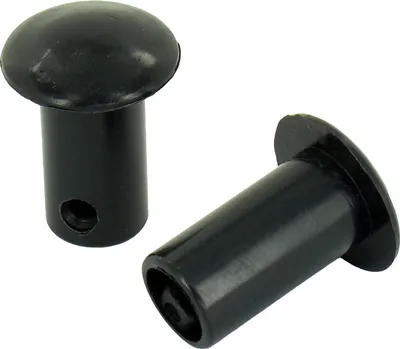 Produktbild von Set: 2x Verschlussstopfen für Lenkerenden, schwarz - Simson Schwalbe KR51 - MZ TS, ES, ETS