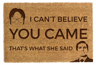 Produktbild von Happenings Fußmatte "I cant believe you came" Kokos 40x60cm