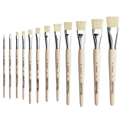 Produktbild von da Vinci Borstpinsel -  flach kurze rohe Stiele Gr: 22