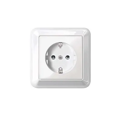 Image de MERTEN SCHUKO-Steckdose 16A MEG2301-1219 Thermoplast polar-ws m.Abdeckplatte MEG2 MEG2301-1219 (MEG2301-1219)