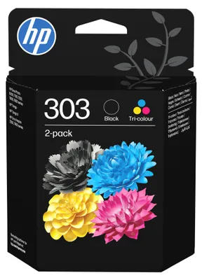 Productafbeelding van HP 303 Zwart Driekleuren Inktpatronen 2-pack