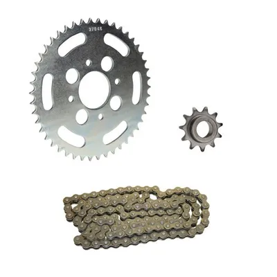 Zdjęcie produktu dla 3-częściowy zestaw łańcucha ze srebrnymi zębami 11/46 do Hercules XE 5 Enduro (do silnika nr 10697365)