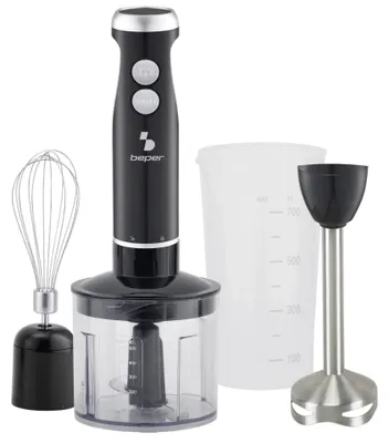 Zdjęcie produktu dla BEPER P102FRU151, blender wielofunkcyjny 4 w 1, z pojemnikiem do mielenia o pojemności 500 ml