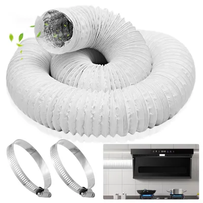 Abluftschlauch Ø150 mm, 6 m, flexibel, PVC-Aluminium