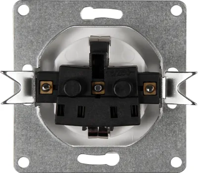 Produktbild von 18x Schutzkontakt-Steckdose McPower "Cup", 250V/16A, UP, Einsteckschutz, weiß, poliert / Hochglanz