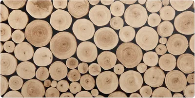 Produktbild von Holzkreise– Schreibtischunterlage – Schreibtisch Tischunterlage – 120x60 cm – Unterlage Groß Schreibtischmatte