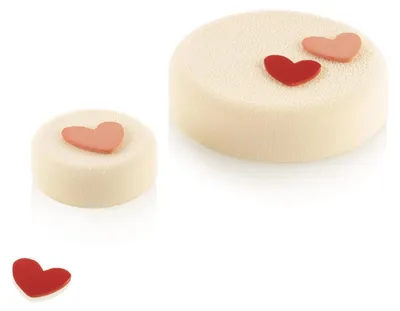 Produktbild von Omgoods – Silikon-Herzformen, Set mit 2 Stück, für Tortendekoration