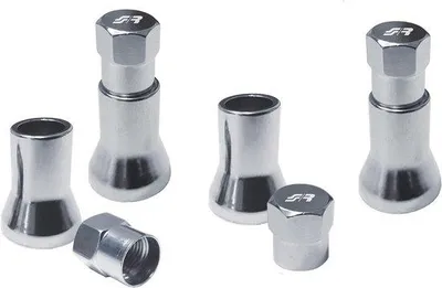 Productafbeelding van Ventielkapjes Chrome - 2-delig - 4 stuks