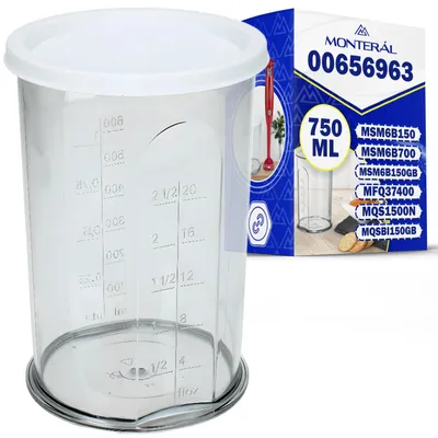 Mischbecher für Handmixer, 750 ml, mit Deckel, für Bosch Siemens