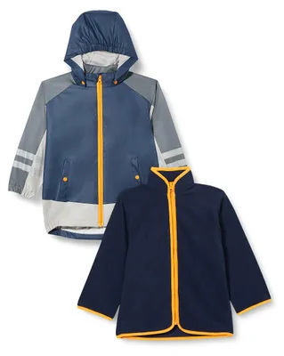 Produktbild von Playshoes Uni Kinder Wasserdichte Funktions-jacke 3 In 1 Regenmantel Regenjacke Regenbekleidung, marine,140
