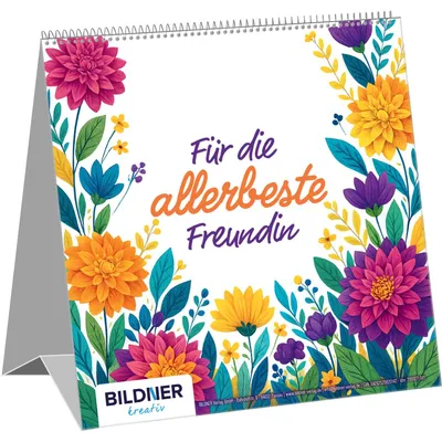 Produktbild von Für die allerbeste Freundin - Aufsteller mit 12 Sprüchen zum Thema Freundschaft